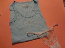 Victorias Secret BRIDAL SET I DO TANKTOP SM  SM G STRING WHITE PANTY NWT