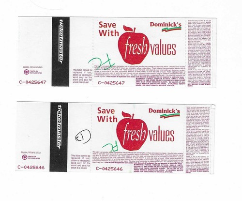 World Gymnastics Champions Unused Tickets from October 27, 2000 - Picture 2 of 2