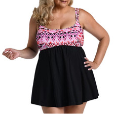 Sonnet Shores Animal Print Swim Dress Plus Sizes 16W, 18W, 22W, 24W New Msrp 99