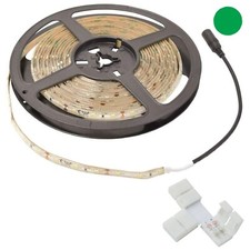 Ceiling Coving Strip Light with 8mm T Shape Tape Connectors LED GREEN 5m