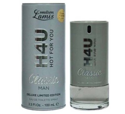HOT 4U CLASSIC men's designer 3.4 oz EDP perfume spray by CREATION LAMIS