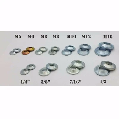 BEARMORE Misalignment Spacer Washer Metric & Imperial Tapered Joint Size Reducer Metal UK