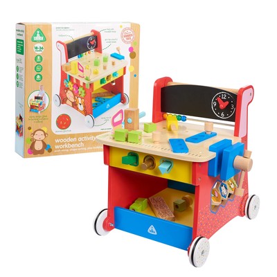 Wooden Activity Workbench, Imaginative Play, Hand Eye Coordination, Physical ...