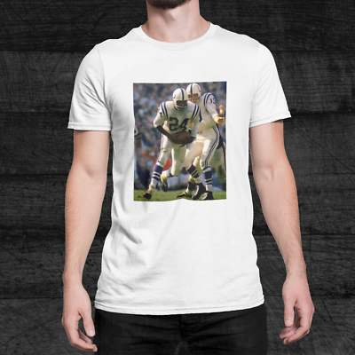 NFL Baltimore Colts Lenny Moore Johnny Unitas Graphic Printed T Shirt NWOT