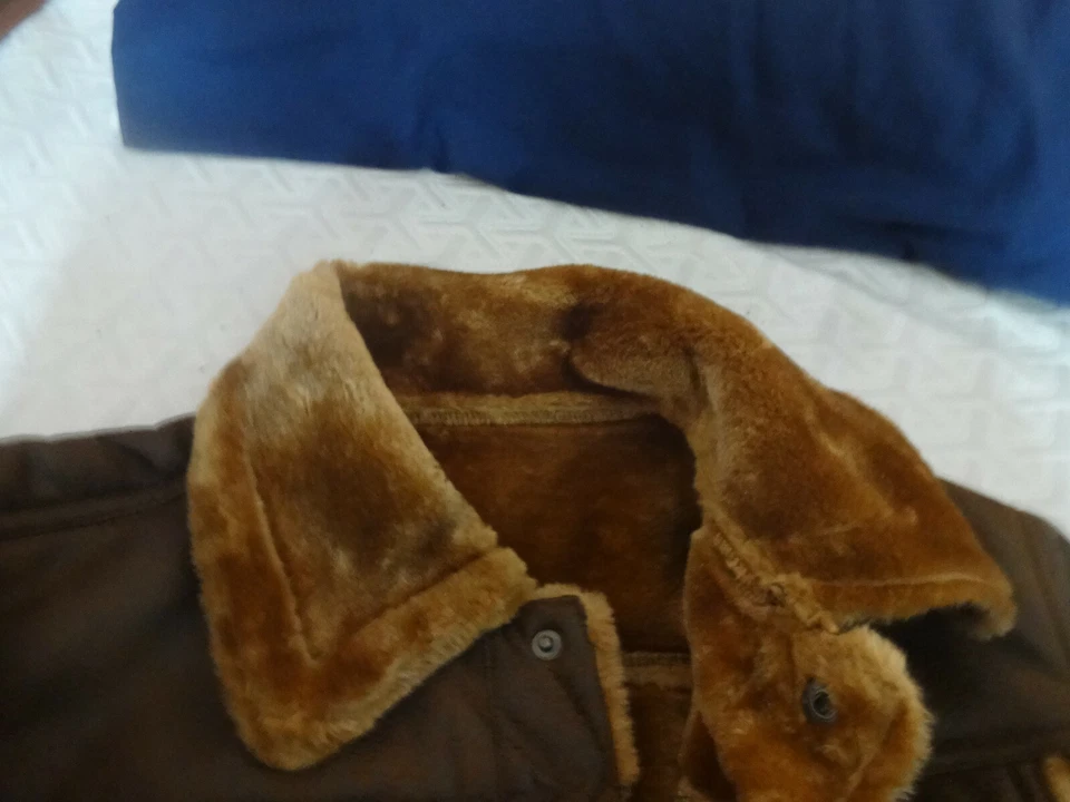 US Aviator style jacket (faux leather) - Image 3 of 4