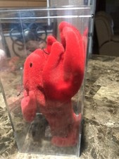 RARE RETIRED TY BEANIE BABY PINCHERS LOBSTER PVC 1993 ORIGINAL MINT CONDITION