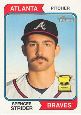 2023 Topps Heritage Baseball Spencer Strider #225 NM/MT ATLANTA BRAVES