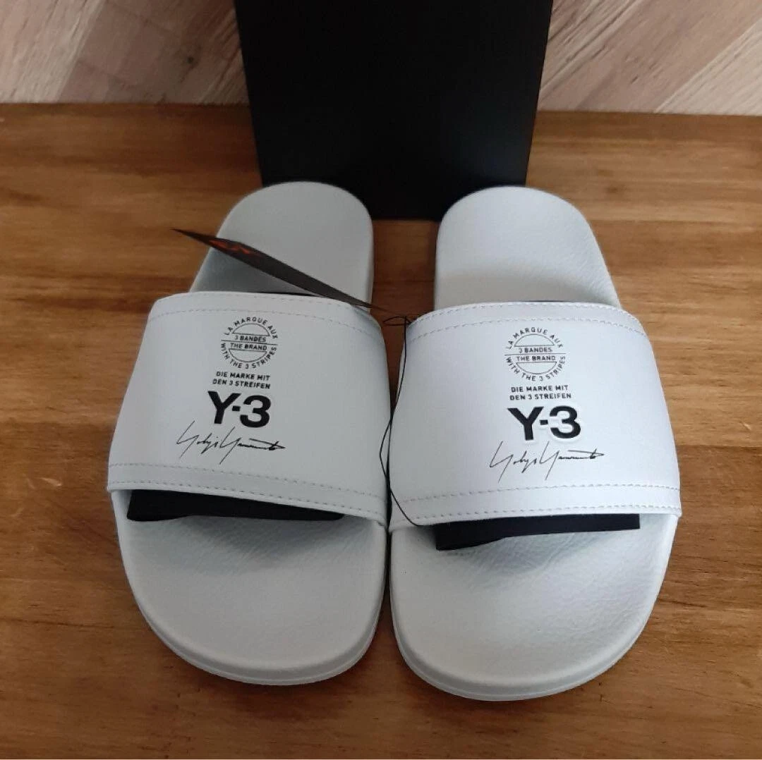 Adidas Y 3 Yohji Yamamoto Adilette sandali slide bianchi AC7524 US 4 uomo JP 22 5 cm