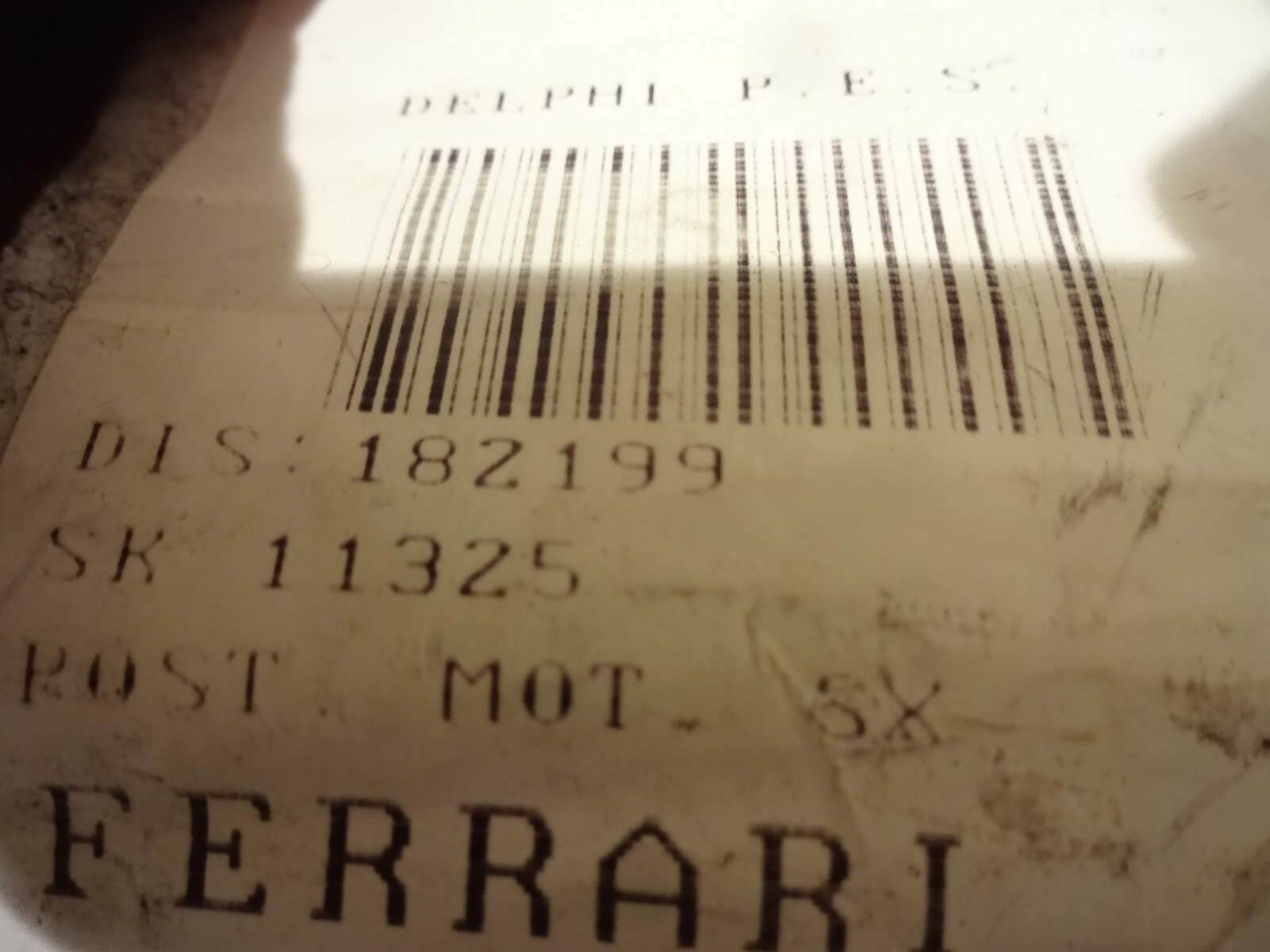 Ferrari 360 Connection Cables LH Left Engine Compartment Wiring P/N 182199