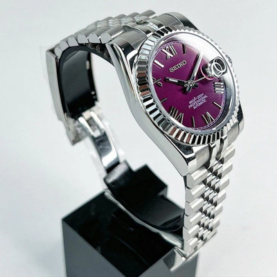 Custom Vestjust Classic Purple Roman Dial / NH35 / 39mm/ Edelstahl NEU