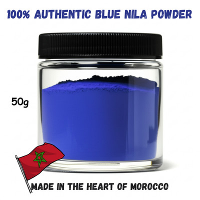 Organic Blue Nila Powder Clay Face Mask | Natural Skin Brightening Skincare