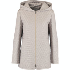 Cinzia Rocca Cream Lightweight Quilted Jacket - Uk 8/it 40