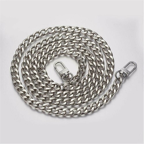 120cm Metal Handbag Shoulder Strap Bag Purse Chain Smooth Replacement Crossbody - Picture 19 of 21