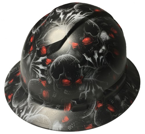 Hard Hat Ridgeline Full Brim Custom Creeper Red Eye - Picture 15 of 16