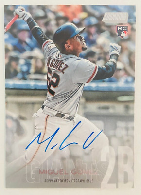 2018 Topps Stadium Club MIGUEL GOMEZ Rookie Autograph RC AUTO
