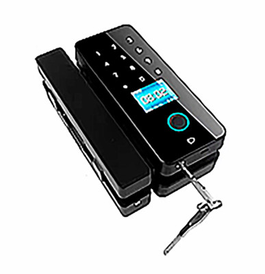 Smart Glass Door Lock 2025 Fingerprint Password Key IC Card 3/8  1/2 