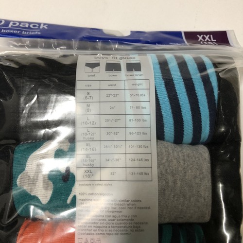 New Wonder Nation 10 Pack Boys Boxer Briefs XXL(18) - Picture 4 of 4