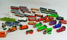 Britt Allcroft Thomas  Friends - 39 Assorted Trains, Train Cars, Misc - Used