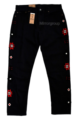 New POLO RALPH LAUREN AVERY *BEADED* Black 100% COTTON New POLO RALPH LAUREN AVERY *BEADED* Black 100% COTTON