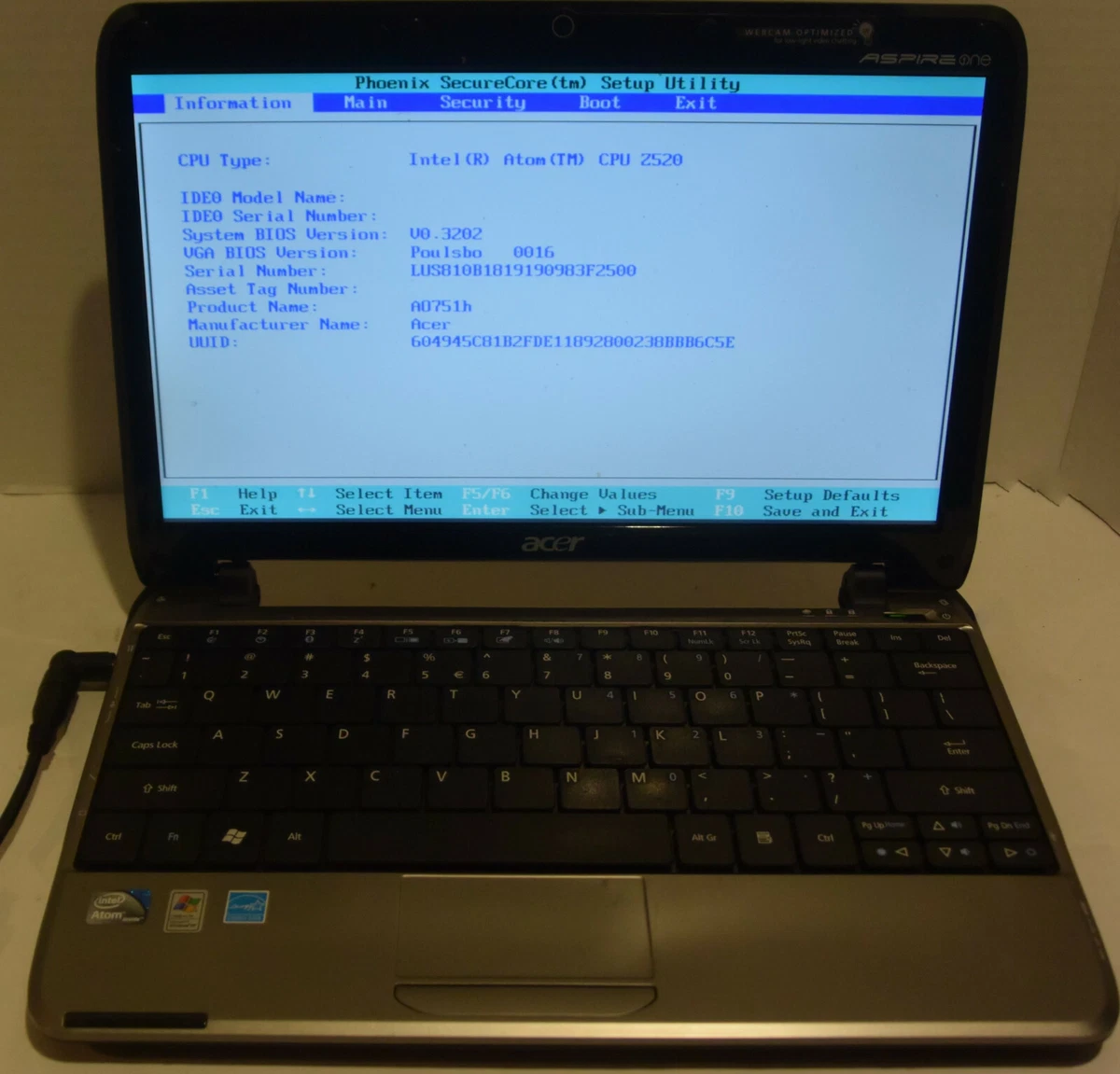 Windows 7 Intel Atom Single-Core 1 GB RAM PC Laptops & Netbooks