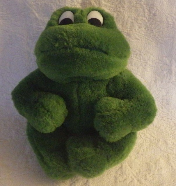 Green Frog Plush Stuffed Animal 9" Tall eBay