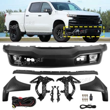 Fit 2019-2021 Chevy Silverado 1500 Front Bumper Assembly W/Fog Lights +Tow OEM