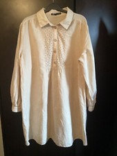 zara linen dress new l