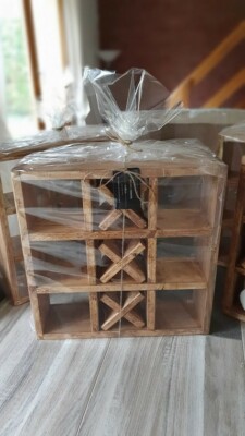 Étagère morpion en bois de palettes - Rangement papier toilette o