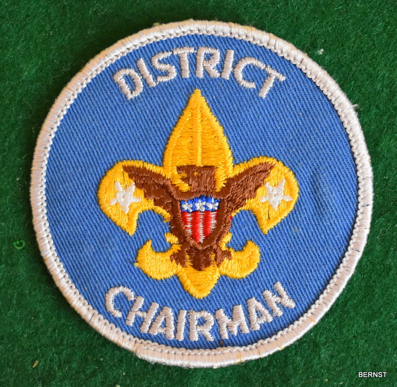 VINTAGE BOY SCOUT DISTRICT CHAIRMAN PATCH eBay