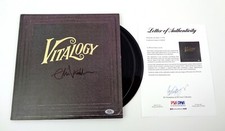 Eddie Vedder Pearl Jam Signed Autograph Vitalogy Vinyl Record Album PSA/DNA COA
