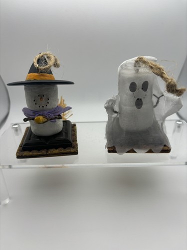 Set Of 2 Original Smores Ornaments Midwest Of Cannon Falls Halloween Witch Ghost