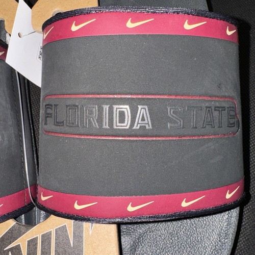 Nike FSU Slides Florida State Seminoles Offcourt Black Slide Sandals Size 9 NWT - Picture 3 of 7