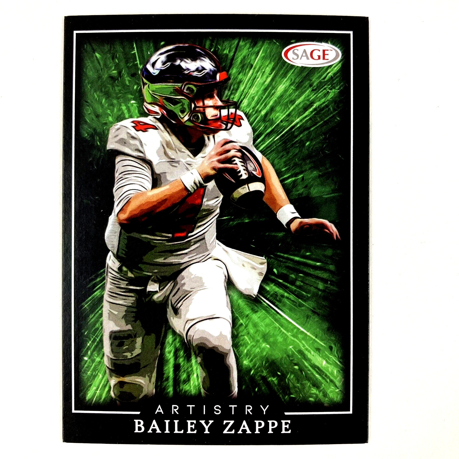 Bailey Zappe 2022 Sage Artistry Rookie Card #32 New England Patriots