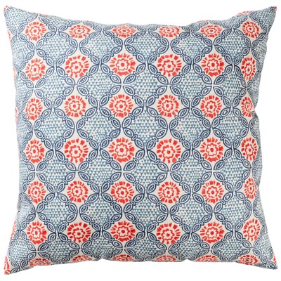 Extra großes Kissen mit Cordoba-Print. Spice & Blue Batik marokkanisch inspiriert. 23x23''