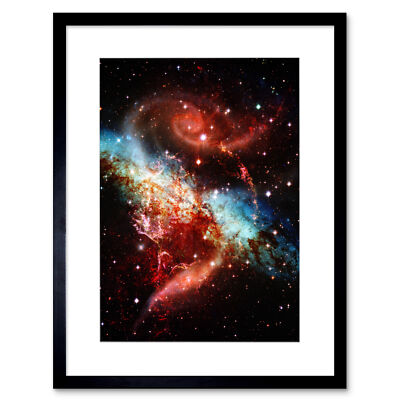 Space Photo Nebula Galaxy Stars Cosmos Universe Framed Print 12x16 Inch