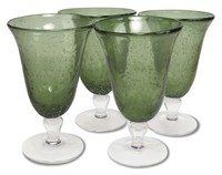 Artland Iris Footed Ice Tea Glasses, Sage, Set Of 4, New, Free Shipping on sale Artland Iris Footed Ice Tea Glasses, Sage, Set Of 4, New, Free Shipping on sale