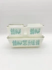 Vintage Pyrex Amish Butterprint Refrigerator Dish Set Of 4 +Lids 501 502 503