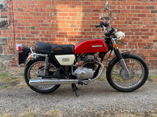 Honda CB200 1974 Motorcycle Red Historic Vehicle Twin Exhuast | eBay UK