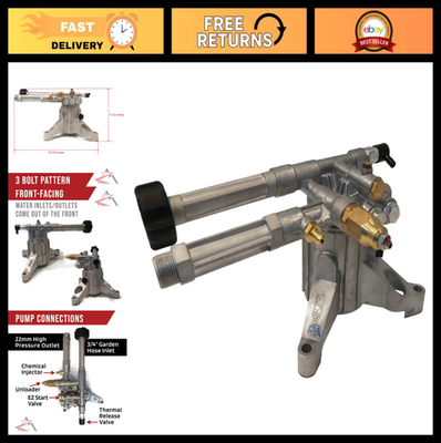 #ad Replacement Right Handed Pressure Washer Pump 2400 PSI 2.2 GPM Easy Start Valve $249.99