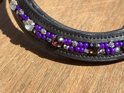 ExionPro Frontal incurvé rembourré en cuir avec cristaux pour ExionPro Frontal incurvé rembourré en cuir avec cristaux pour