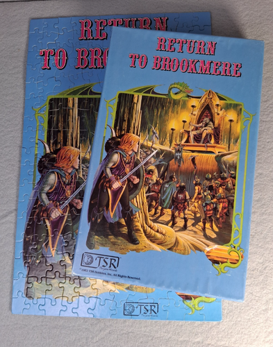 Dungeons and Dragons Return to Brookmere 200pc Jigsaw Puzzle TSR 1982 Complete - Picture 1 of 8
