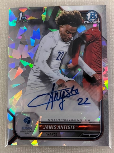 Janis Antiste /125 Atomic Auto 2022 Topps Bowman Chrome RC France Sassuolo