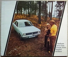 SUNBEAM RANGE 1250 Deluxe LF Car Sales Brochure c1970 DUTCH TEXT