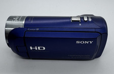 Sony Handycam HDR-CX240 9.2MP HD Video Camera Camcorder w/54x Zoom Bundle Blue 