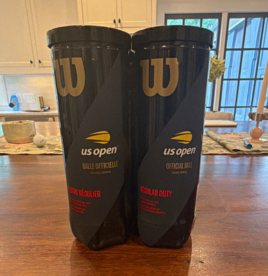8 Cans of Wilson US Open Official Ball Regular Duty Tennis Balls Cans.