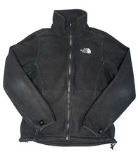 The North Face Women’s S Denali Black Fleece Full Zip Jacket Stand-Up Collar 