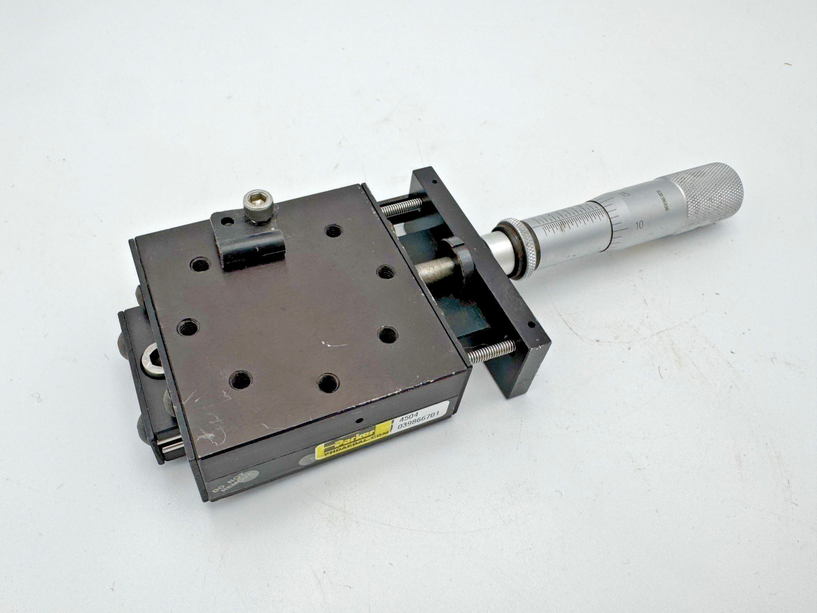 Parker 4504 Micrometer Positioning Stage Linear Actuated Fixture