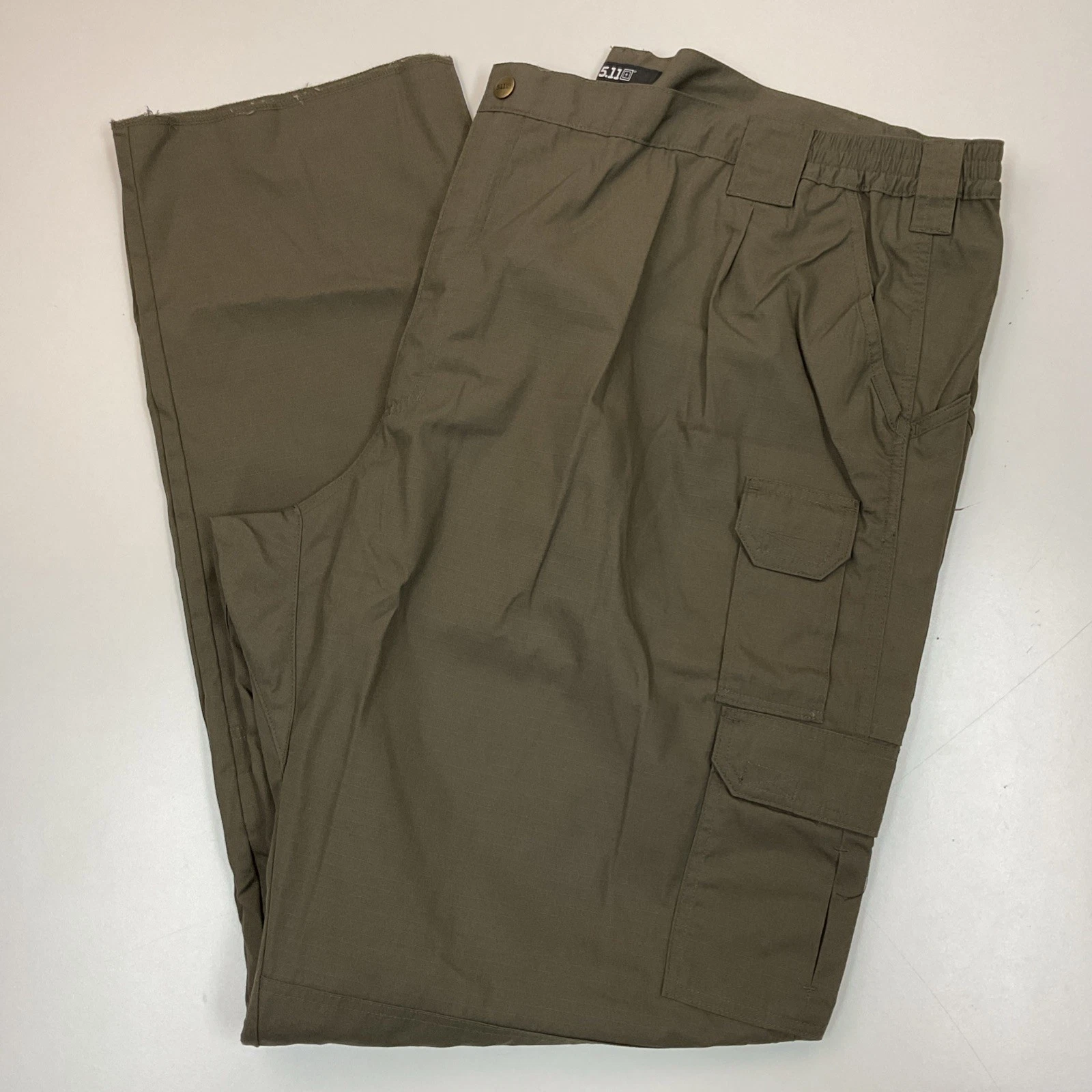 74273 5.11 Tactical Mens Taclite Pro Ripstop Cargo Pants 52 Tundra Unhemmed