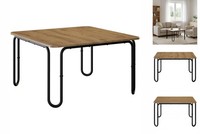 Couchtisch Kaffeetisch Beistelltisch Wohnzimmertisch Artisan-Eiche 100X100X45 Cm