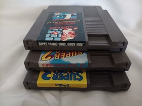 NINTENDO NES GAME LOT!!! SUPER MARIO BROS./DUCK HUNT, 2 AND 3!!!